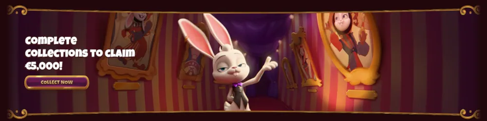 Banner delle sfide della collezione Magius che offre ricompense in denaro per il completamento